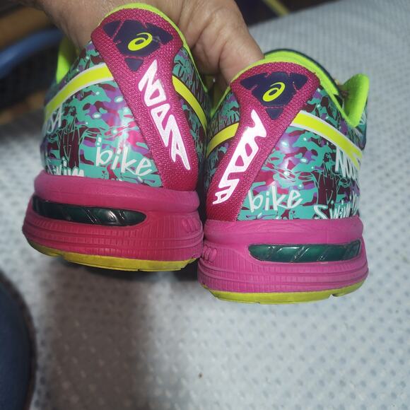 ASICS EUC WOMENS SZ 7.5 GEL NOOSA TRI 10 RAINBOW COLORS SNEAKER SHOES - Picture 8 of 11